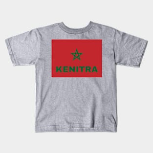 Kenitra City in Moroccan Flag Kids T-Shirt